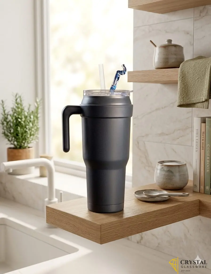  Hydraflow Capri 40oz stainless steel tumblers featuring vacuum insulation 